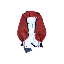 Leather upholstery for the backrest of the BMW E88 coral red seat