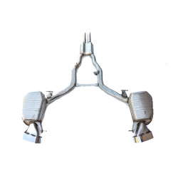 BMW F10 F11 M550dX centre and rear exhaust silencer