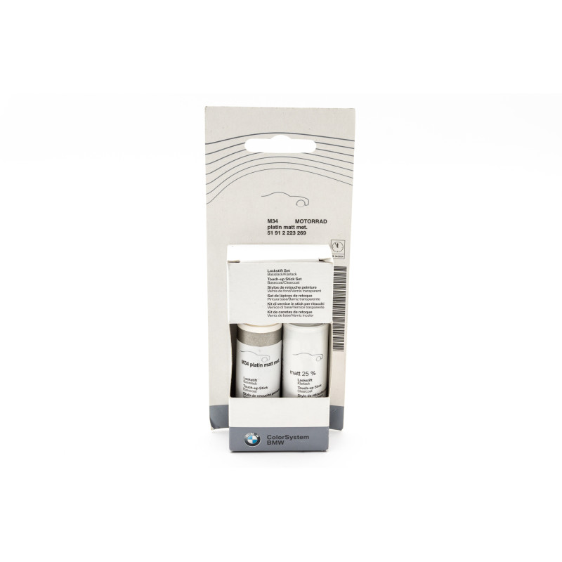 Platin matt metallic BMW stick paint 2x12ml M34