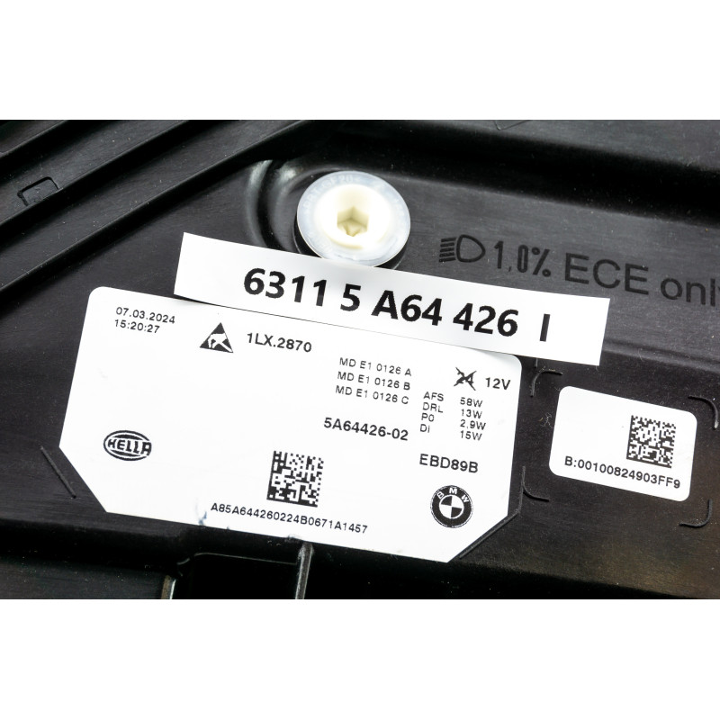 Reflektor lampa LED AHL prawa BMW U11  63115A64426