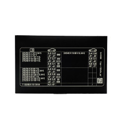 BMW "Tyre pressure" information sticker