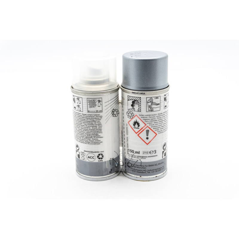 Zestaw lakierniczy w sprayu Ionic Silver Metallic BMW