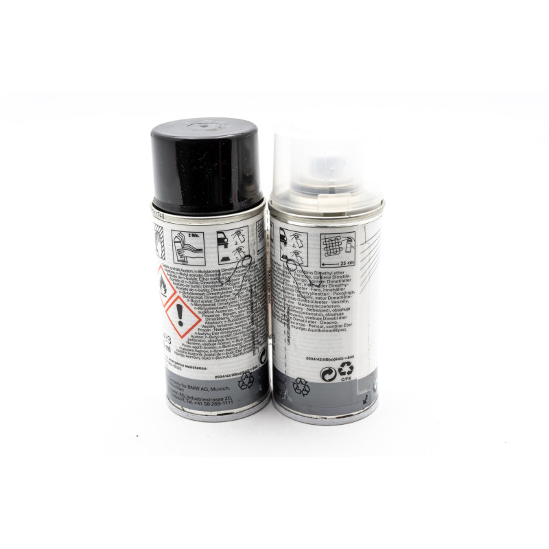 Zestaw lakierniczy w sprayu czarny uniwersalny BMW R850R GS R1100R S R1200C RS Zestaw lakierniczy w sprayu czarny uniwersalny BMW R850R GS R1100R S R1200C RS