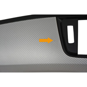 Osłona deski rozdzielczej pasażera aluminium heksagon BMW F30 F31 F32 F33 F36