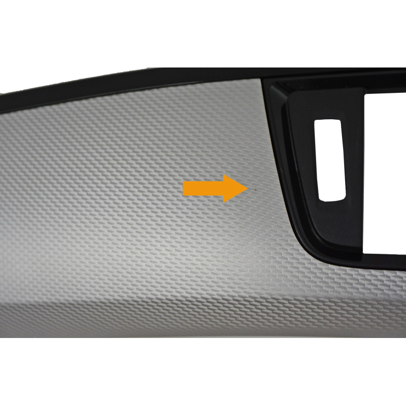 Osłona deski rozdzielczej pasażera aluminium heksagon BMW F30 F31 F32 F33 F36