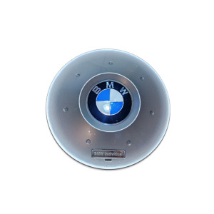 Silver wheel hub cover for BMW E46, E53, E60, E61, E63, E64 and E65