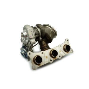 Turbolader mit Auspuffkrümmer für BMW E90, E91, E92, E93