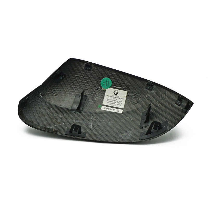 Carbon fibre mirror housing for the right-hand-side exterior mirror on BMW F15, F16, F25 and F26 models