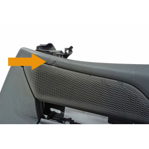 Left rear door trim, grey leather, BMW E60 E61 lift