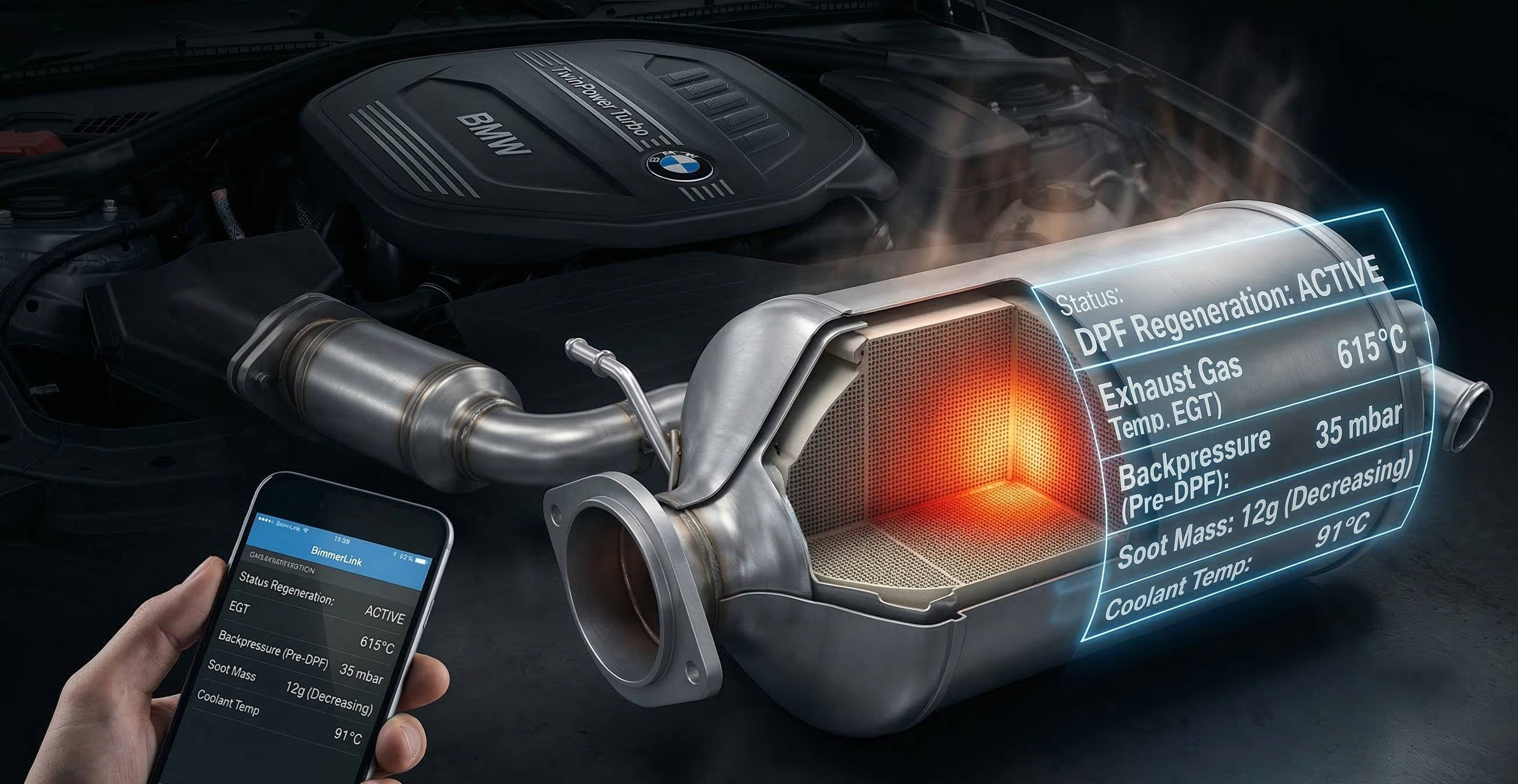 Wypalanie DPF BMW: Jak rozpoznać proces i wymusić go na postoju?