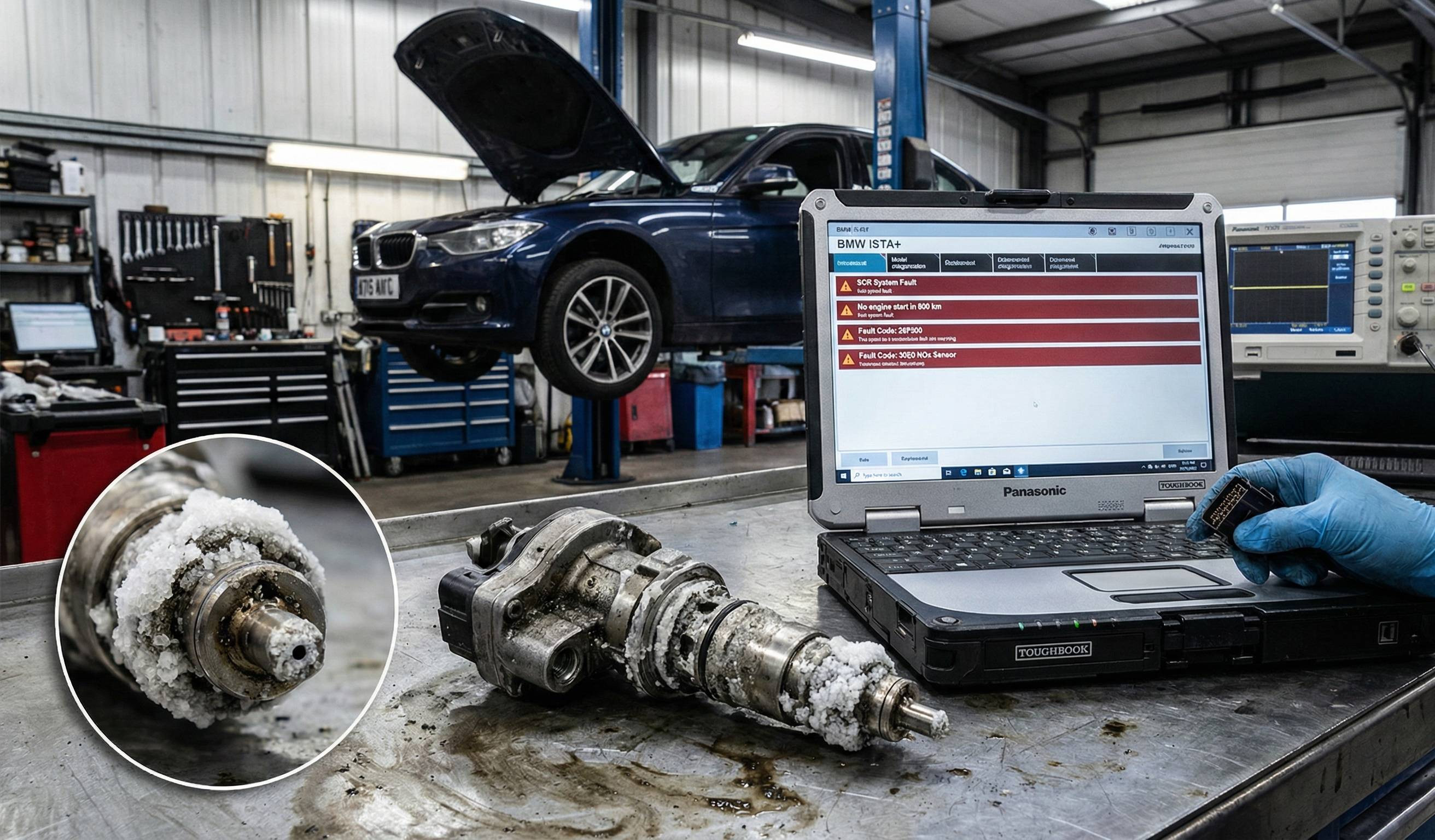 Awaria AdBlue BMW – Diagnostyka, kody błędów i naprawa SCR (Poradnik)